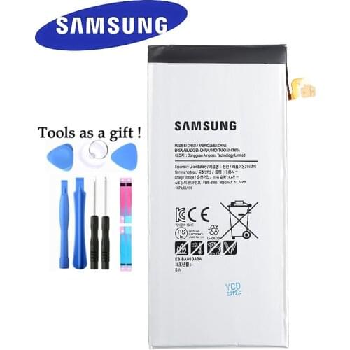 SAMSUNG Original Replacement Battery EB-BA800ABE For Samsung GALAXY A8 2015 A8000 A800F A800S A800YZ Authentic Battery 3050mAh