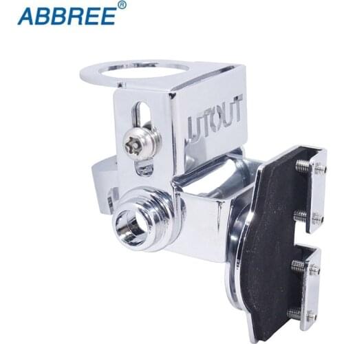ABBREE Anti-theft Antenna Bracket Mount Clip Adjustable Stainless Steel For Mobile Antenna Theftproof Security Holder Car Radio