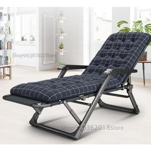 Recliner lunch break single chair portable household leisure multifunctional reclining chair ultra-light folding nap chair