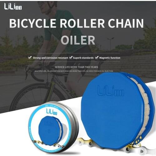 Hot Bicycle Chain Wool Oil Lubricator Bike Chain Oiler Roller Cycling Cleaner Lubricant W/Magnet Bike Chain Repair Tools