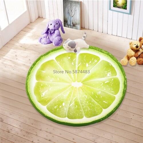 Modern Cartoon Round Carpet Living Room Coffee Table Bedroom Carpet Children Cartoon Full Room Bedside Blanket Customization