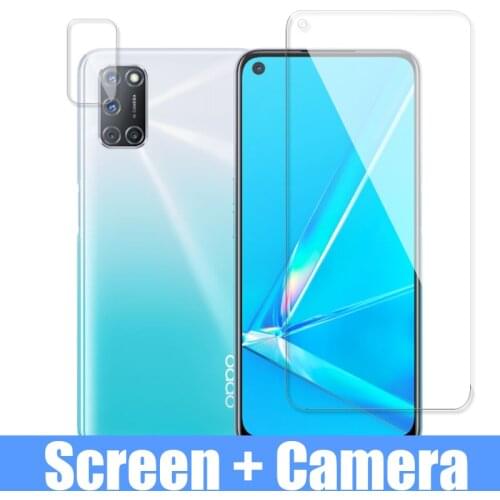 Glass on for oppo a92 Tempered glass for oppoa92 screen protector + camera lens glass oppo a 92 92a a72 a52 52 72 safety film