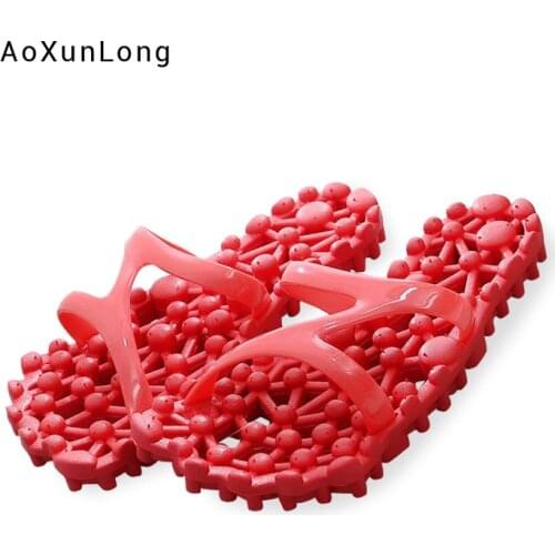 Women Summer Massage Slippers Womens Home Wearable Bathroom Slippers Men and Women Indoor Water-leak Anti-slip Shoes Wholesale