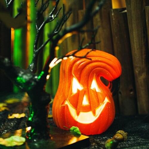 Halloween Decoration Pumpkin Led Lights Hollow Pumpkin Scene Props Desktop Ornaments Halloween Party Housewares Lighting
