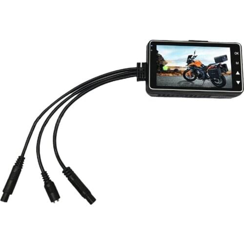 HD Dual Lens Motorcycle 3 Inch Recorder 1080P Dual Lens Hidden Driving Recorder 4 Glass Wide Wide Angle Professional Lens