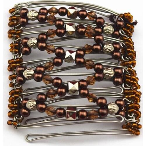 Vintage metal shinning bright blonde style girls wedding pary best gift magic comb 2pcs/lot