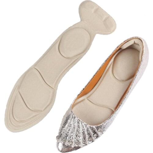 Women 1 Pair High Heels Insoles Soft Foam Shockproof Massage Foot Care Shoe Pads