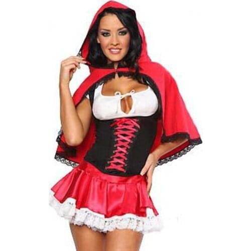Sexy Adults Red Riding Hood Costume For Women Classic Movie Role Storybook Costumes Sexy Fairy Tale Costumes Fancy Dress Cosplay
