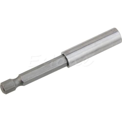 1 PC 75mm Quick Release Magnetic Screwdriver Extension Bit Holder 1/4 Hex