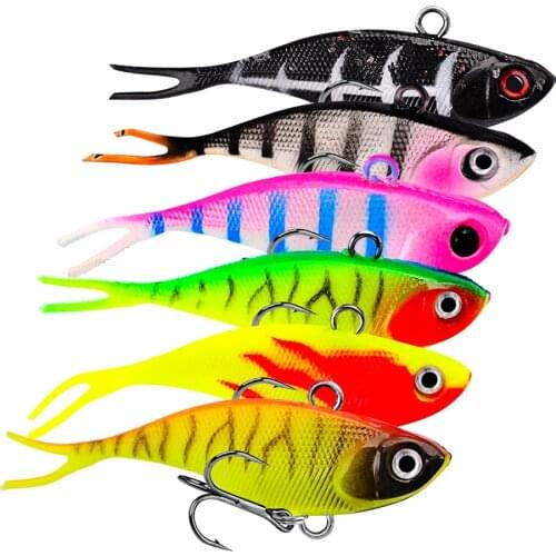 1 Pieces Soft Fishing Lure Wobbler Swimbait Silicone Isca Artificial Bait Carp Fishing Lead Jig Fish Pesca 6.8cm 9g