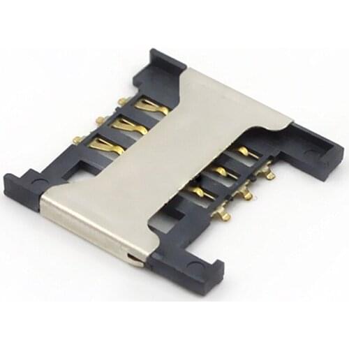 10pcs-100pcs SIM Flip Cover Card Holder 1.8H / Mobile Phone SIM Card Jack Clamshell Mobile Phone Digital Connector