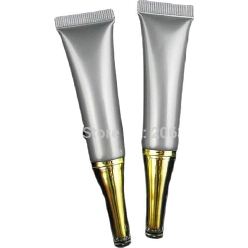 15ml grey soft tube with gold acrylic lid can used for eye cream or handcream or butter and also for medical packing