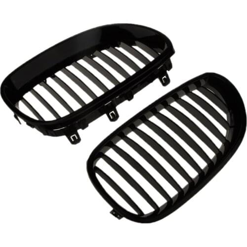 2 X Car Grill Compatible With E60 E61 5Series M5 03-09 Car Accessories