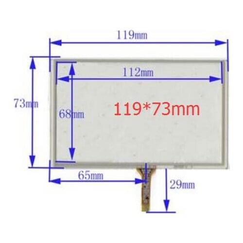 5.0 "119*73mm 4 Wired Resistive Touch Screen Panel Panels for Explay PN-980 PN-930 PN-935