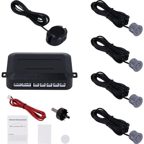 Car LED Parking Sensor Kit Display 5 Sensors For All Cars Reverse Assistance Backup Radar Monitor System Reversing Buzzer Detect