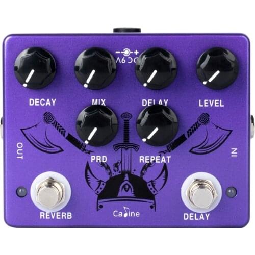 Caline CP-80 Purple Repeat Reverb Delay Electric Guitar Pedals Guitar Accessories