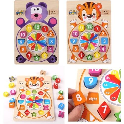 Wooden Bisyboard for Children Developing Toys Color Shape Cognition Educational Montessori Games kids Toys