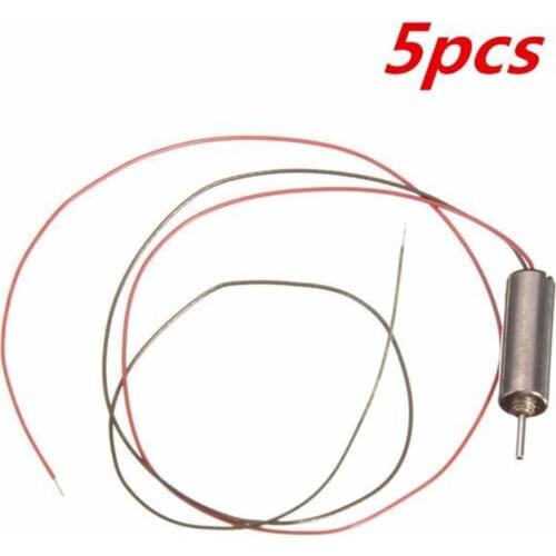 5pcs Dc 3.7v 66000rpm Wired Micro Coreless Motor For Model Toy