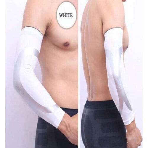 Huanwei Custom Logo Acrylic Spandex Anti Slip Elbow Compression Arm Sleeve For Basketball Knee Support