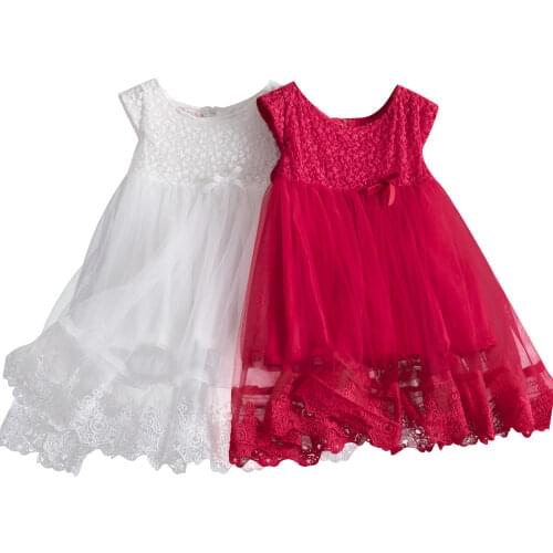 Autumn Lace Cotton Long Sleeve Girls Formal Dress Princess little Girls Flower Embroidery Dresses Kids Party Ball Gown Clothing