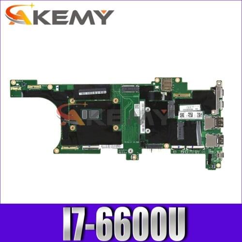 Laptop motherboard For LENOVO Thinkpad X1C I7-6600U 16GB Ram Mainboard DX120 NM-B141 01LV981 SR2F1 CPU