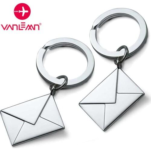Envelope Metal Keychain Keyring Couples Luxury Car Keychain Men Cute Key Chains For Women Keyholder Girls Pendant Accessories