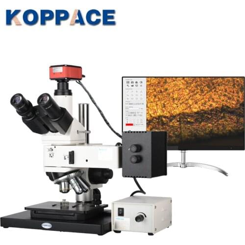 KOPPACE 50X-500X Industrial Inspection Metallurgical Microscope 4K HD 8.3 Million Pixel Camera It Can Be Measured On The Screen