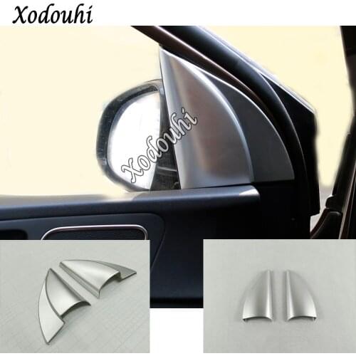For Kia Sportage KX5 2019 2020 Car sticker styling A column Audio Speak Window Windshield Side triangle lamp trim parts 2pcs