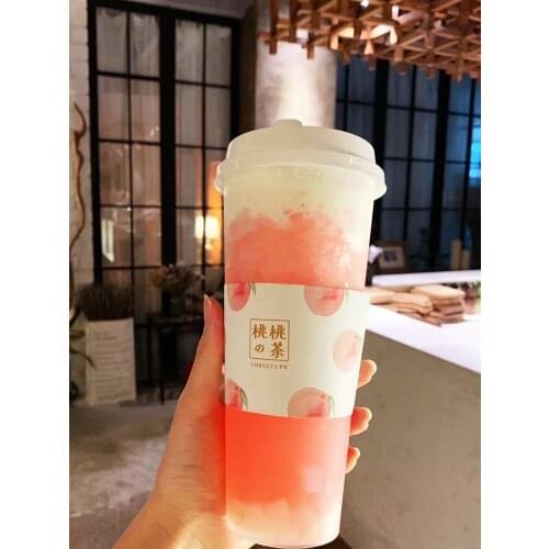 50pcs Net red U shape creative disposable juice cup 500ml transparent cold drinks packaging plastic cups birthday favors cup