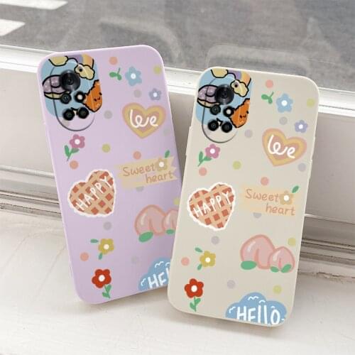 Sweet Heart Shockproof Liquid Silicone Cover Case For Huawei Nova 8 7 Pro SE 6 SE 5 Pro 5Z 5I 5Ipro 5T 4 4E Phone Case
