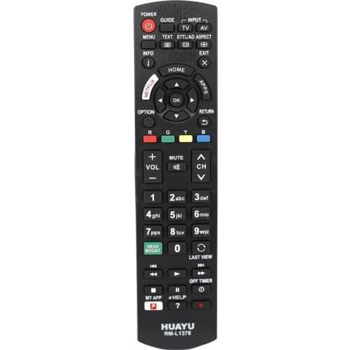Remote Control for Panasonic TV EUR-511226 EUR-646932 N2QAYB000487 N2QAYB000577 RC48127 RM-L1378 with MY APP HEXA BOOST huayu