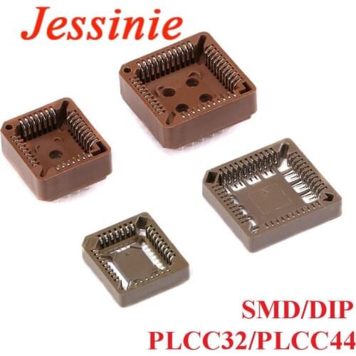 10pcs PLCC32 PLCC44 SMD DIP SOP IC Socket Connector Adapter Converter Connectors IC Holder Test Base