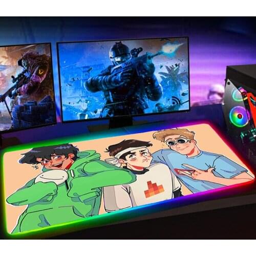 RGB Anime Mausepad Dream Smp L 25X35 Mouse Pad Mousepad Keyboard Pad Mause Pad Rubber No-slip with Backlit Tapis De Souris 35x60