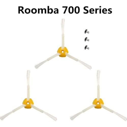 3pcs Accessories Three-paw-Side brush For irobot Roomba 700 Series 730 740 750 760 770 780 790Robotic Vacuum Cleaner Spare Part