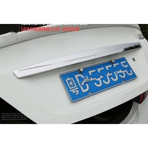 Higher star ABS chrome car Rear trunk streamer,rear trunk strip,rear trunk trim for Hyundai Verna 2010-2019