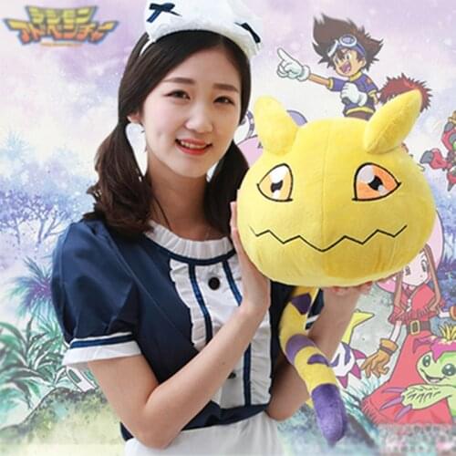 Japan Ainme Digimon Cartoon Nyaromon Plush Toy Soft Stuffed Pillow Dolls 25cm Kawaii Kids Christmas Gift