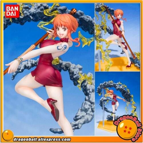 Japan Anime "ONE PIECE" Original BANDAI Tamashii Nations Figuarts ZERO Collection Figure - Nami (Black Ball)