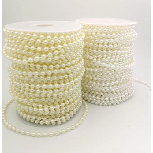 2-10M/lot pearl beads 3-8mm needlework bead ABS Imitation Pearls para manualidades DIY Bead for Crafts wedding Party Decoration