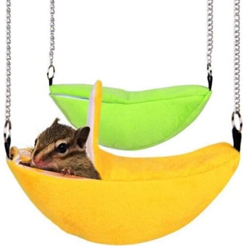 Animals Design Pet Banana Hamster Rat Hammock Cage House Nest Hamster Warm House Small Animal Hammock