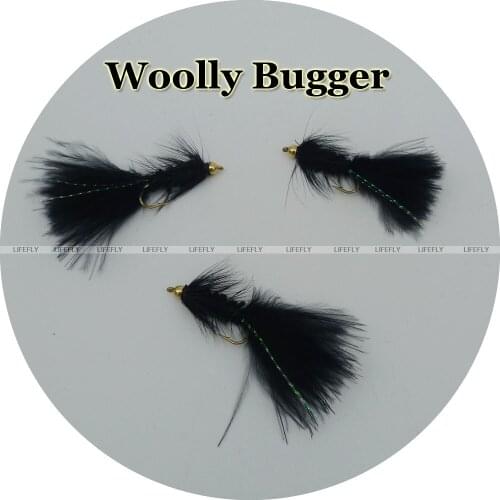 1 Dozen Beadhead Woolly Bugger, Streamer Flies, Trout, Fly Fishing