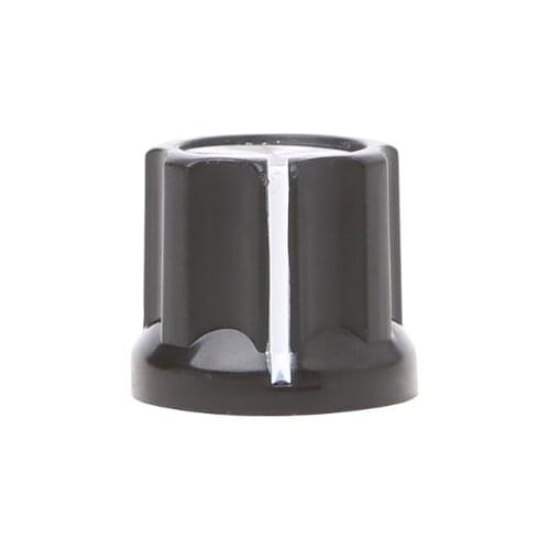 1pc Knob Button 180°D-Shaft Half-moon Hole Guitar AMP Plum shape Aluminum Cap