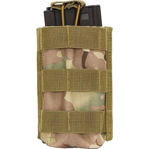 1pc Tactical Molle Single Rifle Mag Magazine Pouch Open Top Bag For M4 M16 5.56 .223