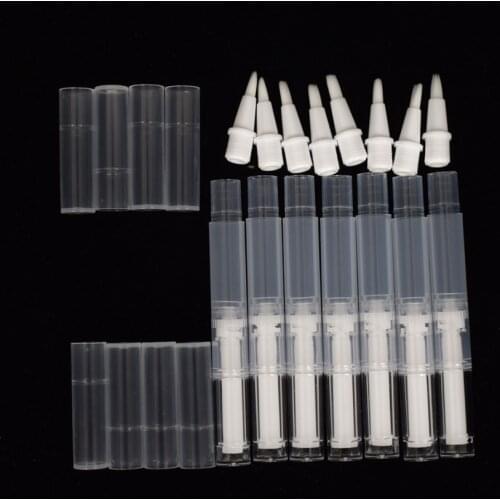 10/20/50PCS Transparent Empty Nail Oil Twist Pen Cosmetics Container Lip Gloss Applicators Liquid Tube Nail Polish 3ml