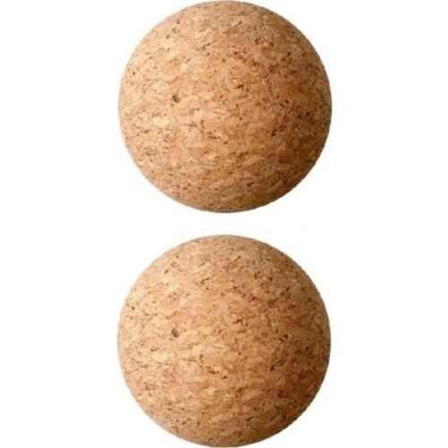 2 Pieces Wooden Cork Ball Wine Stopper, Cork Ball Stopper for Wine Decanter Carafe Bottle Replacement 2.1 Inch/ 5.5 cm