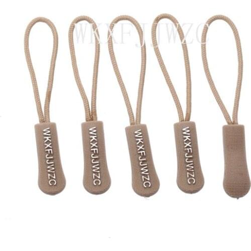 20pcs Khaki Zipper Pulls Strong Nylon Cord Non-slip with Rubber Gripper Pull To Fit Any Zipper Materials-Zipper Fixer