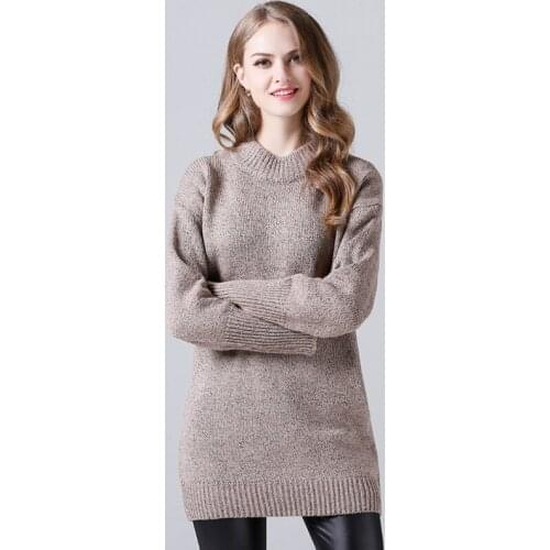 2018 Special Offer Pullover Poncho Jumper Autumn New Pattern Temperament Joker Fund Neck Long Sleeve Knitting Womens Sweater