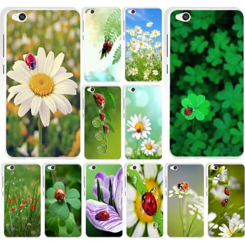 23AS leaf ladybug daisy Soft Silicone Tpu Cover phone Case for Xiaomi Redmi 4A 4X 8 8A Note 4 4X 8 8t 8 Pro