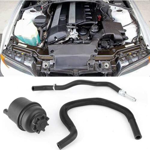 3Pcs/Set Power Steering Reservoir Hose Kit 32411097164 Fit for E46 323i 325i 330i PA66 + GF25 Car Accessories
