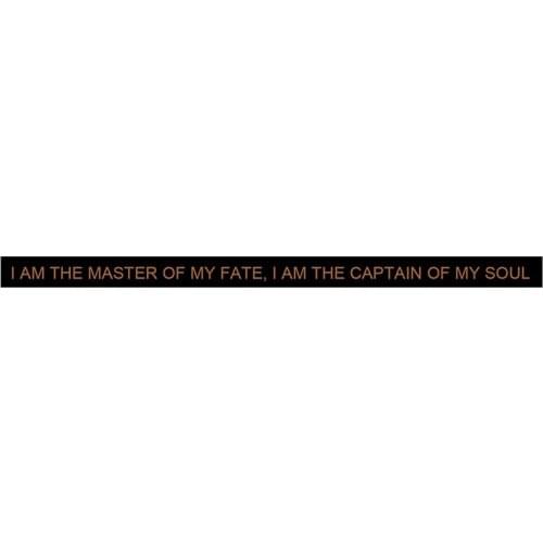 300pcs Motivational Black I AM THE MASTER OF MY FATE I AM THE CAPTAIN Silicone Bracelets Rubber Wristbands Free Shipping by DHL