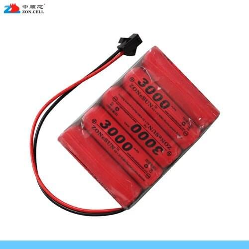 3000mAh 6V AAx5 in Ni MH battery pack model toy toy remote control receiver actuator Rechargeable Li-ion Cell